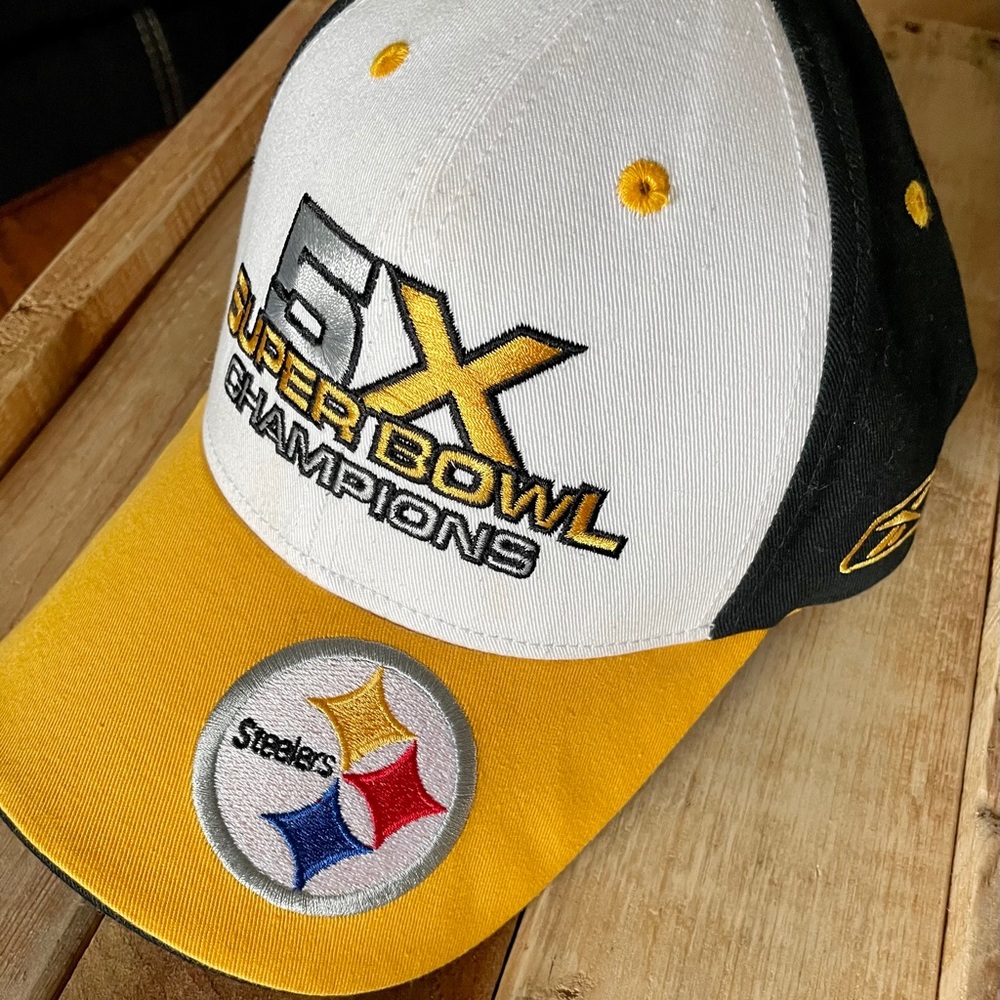 NWOT 5X Super Bowl Champion Steelers Hat